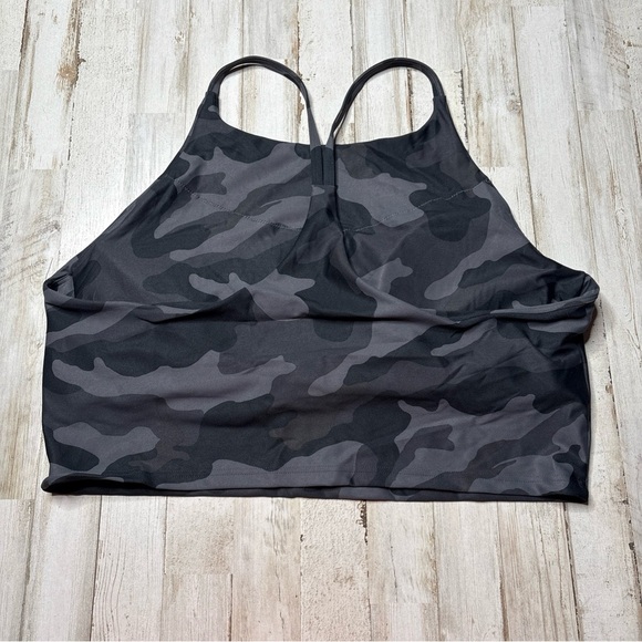 Old Navy Active Powersoft Long Line Sports Bra Top Plus Size 2X Black Camo - Picture 11 of 14